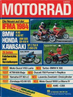 Motorrad Zeitschrift 19/1984